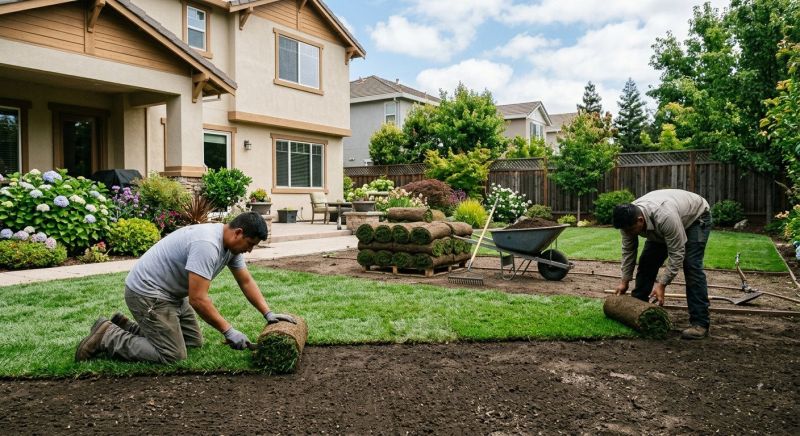 Ryegrass Sod Installation in Rockwall, TX