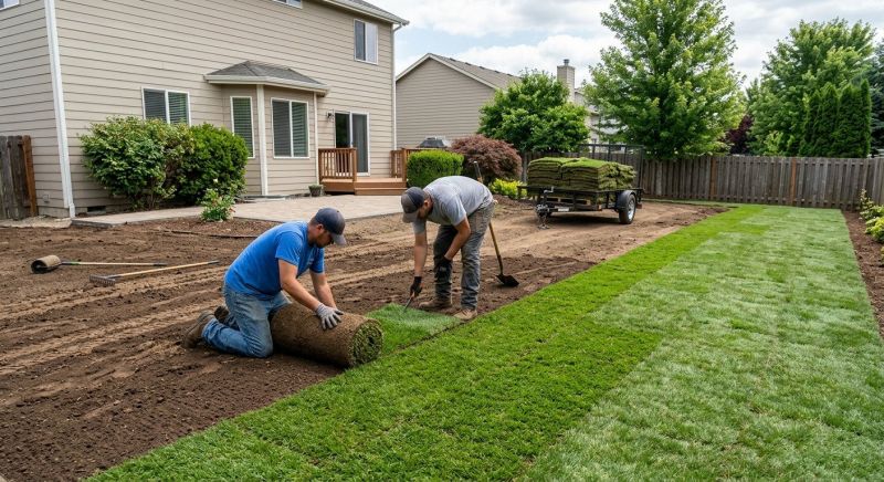 Yard Sod Installation in Ventura County, CA