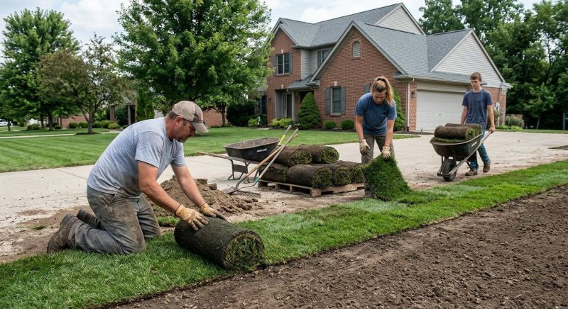 Yard Sod Installation in Aiken, SC